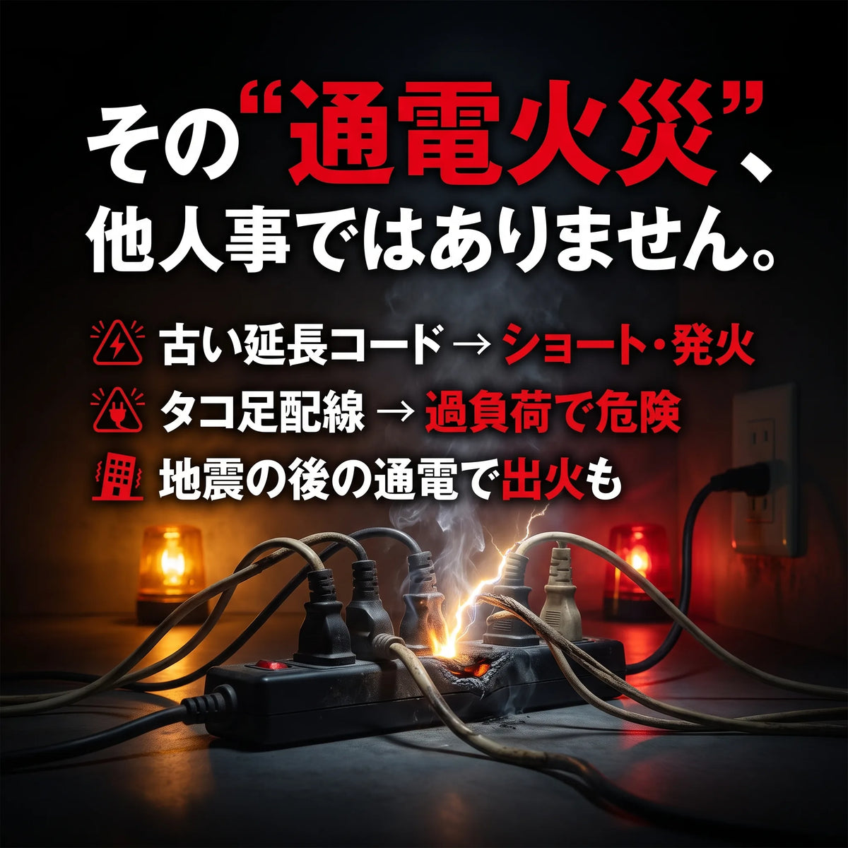 1台10役 壁挿し電源タップ｜USB-C×2・雷ガード・暖色ナイトライト・安全シャッター